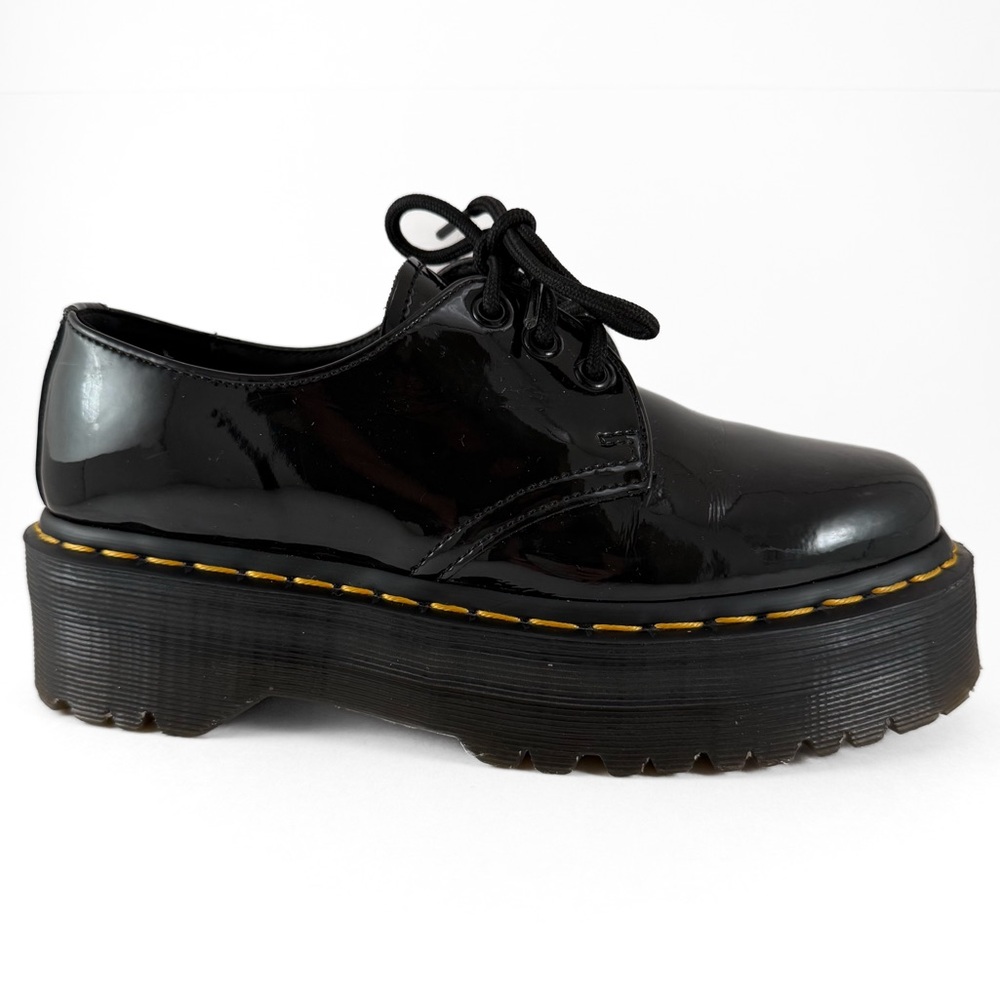 Dr Martens 1461 Patent Leather Platform Oxford Shoes - Picture 7 of 11
